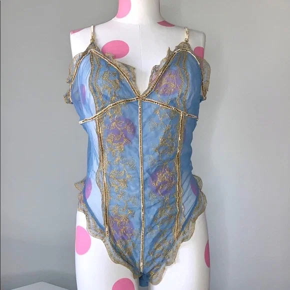 Victoria Victoria’s Secret Embroidered Teddy